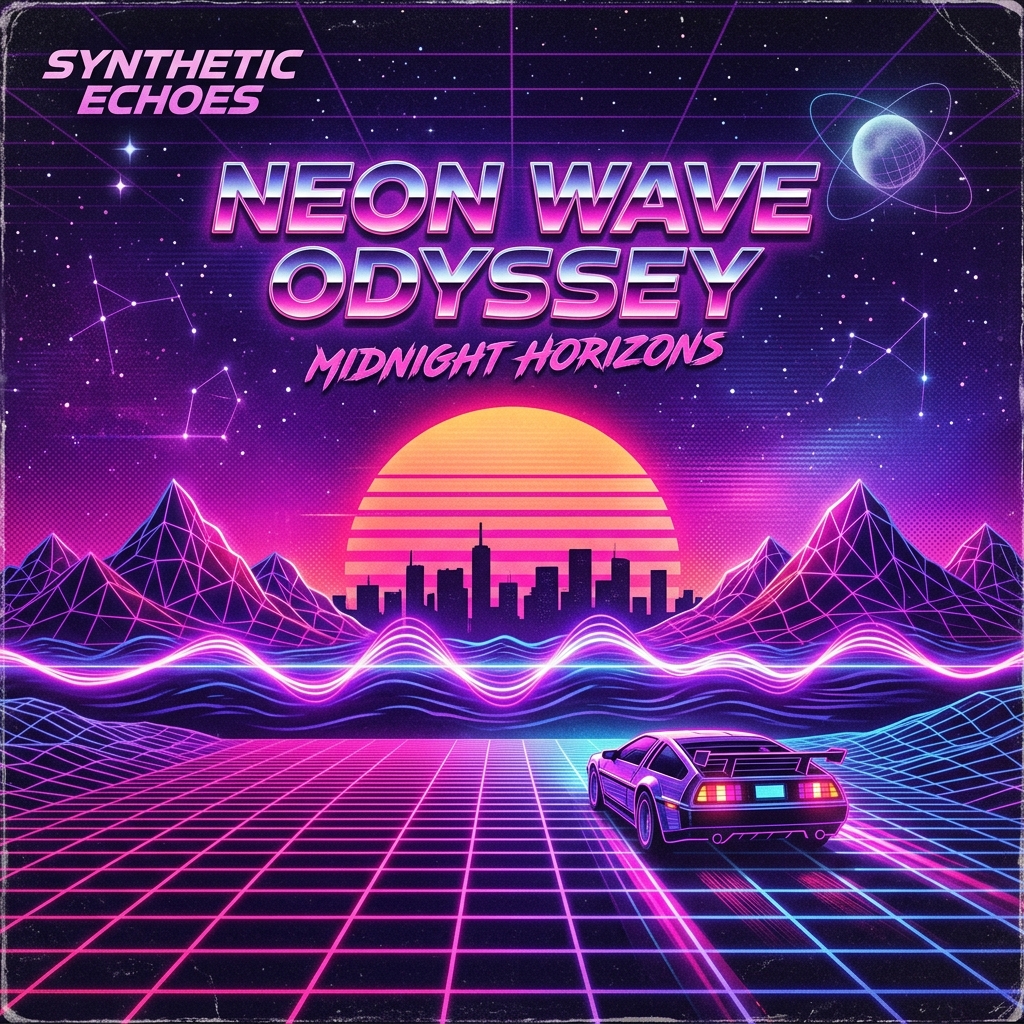 Vibrant Neon Waves